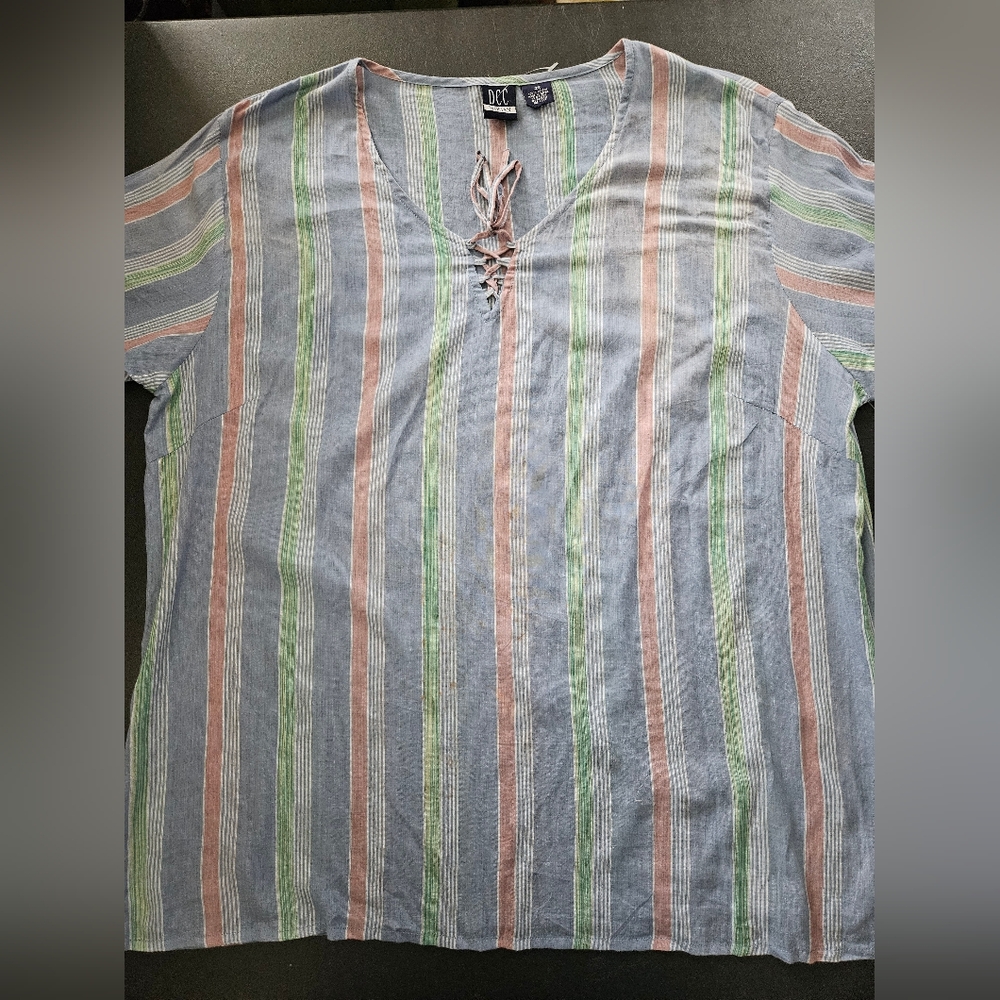 Vintage - NWT - DCC Woman - Cotton Gauze Top - Size 2X